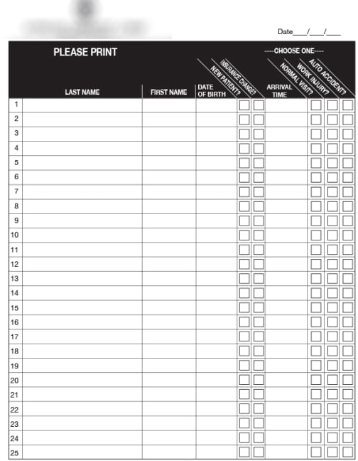 Greenway Custom Sign-in Sheet1