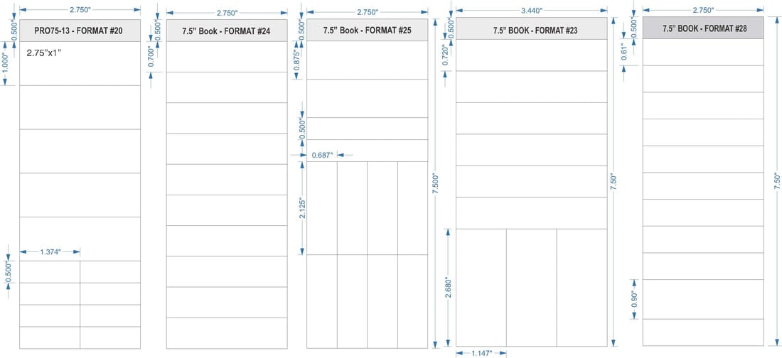 Greenway - 7.5 inches Label books